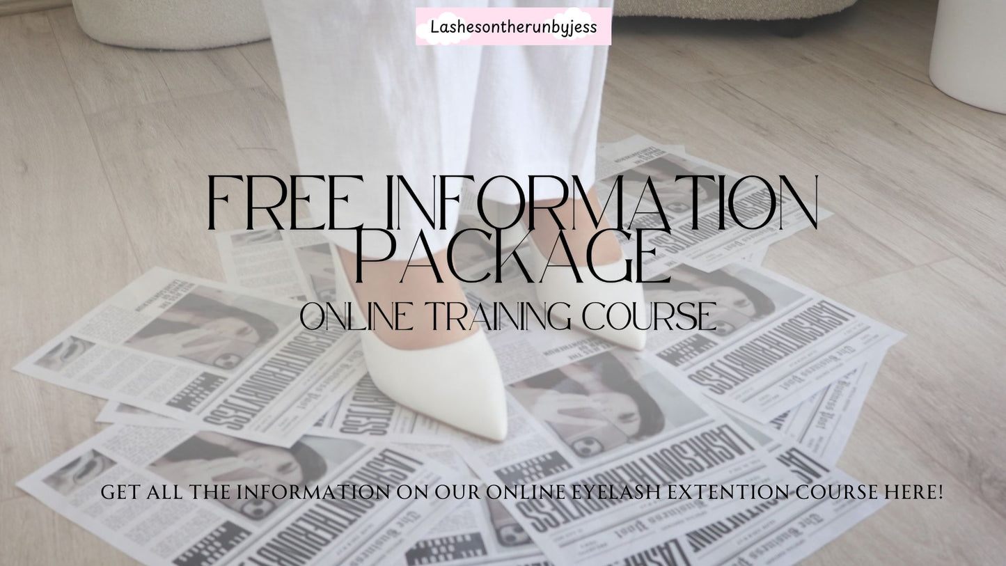 Free Eyelash Extension Information Package For Our Online Course